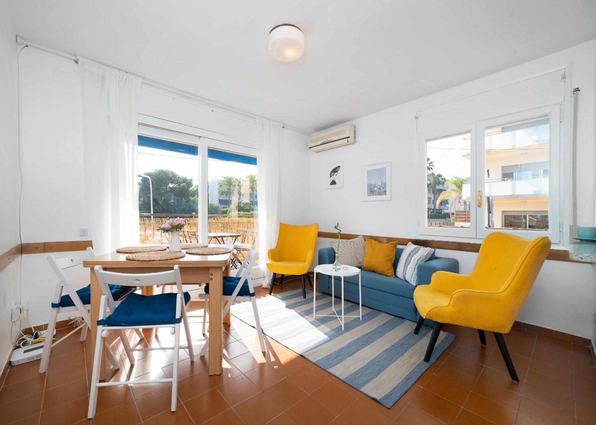 Beach Flat With Terrace Sant Salvador Exteriör bild