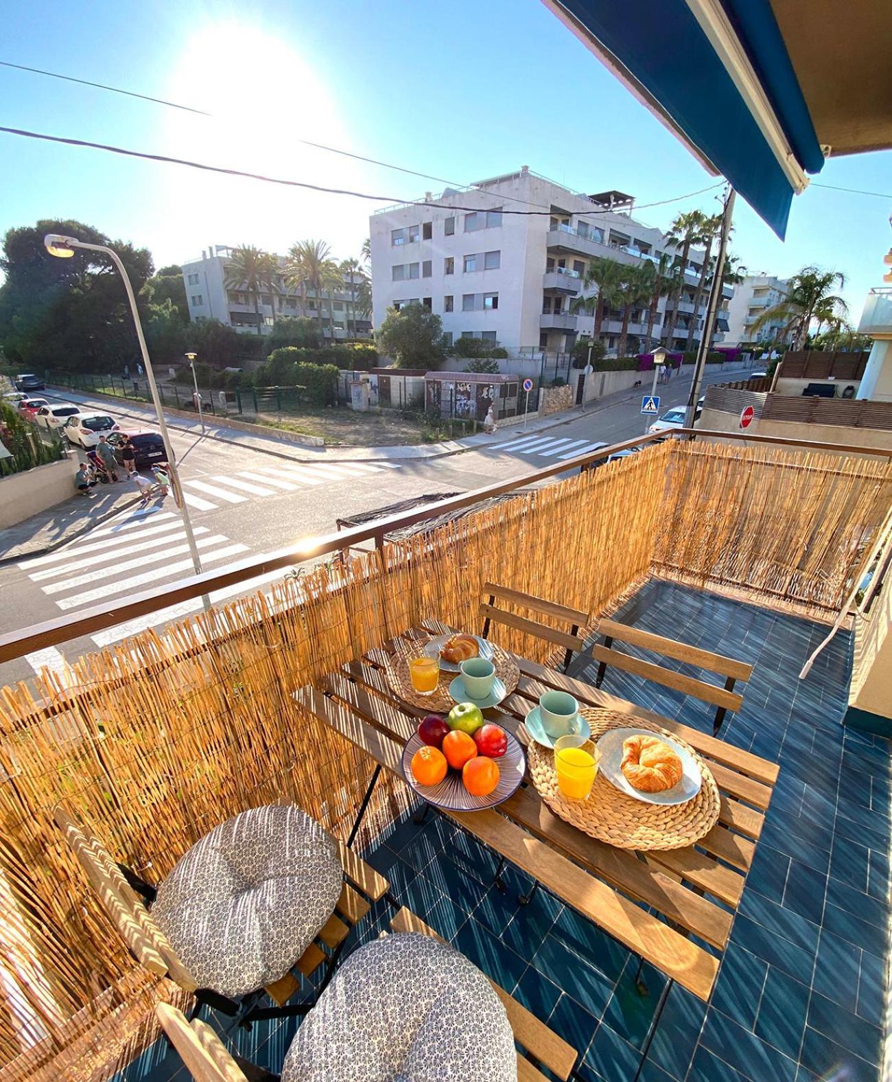 Beach Flat With Terrace Sant Salvador Exteriör bild